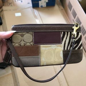 Vintage coach wristlet